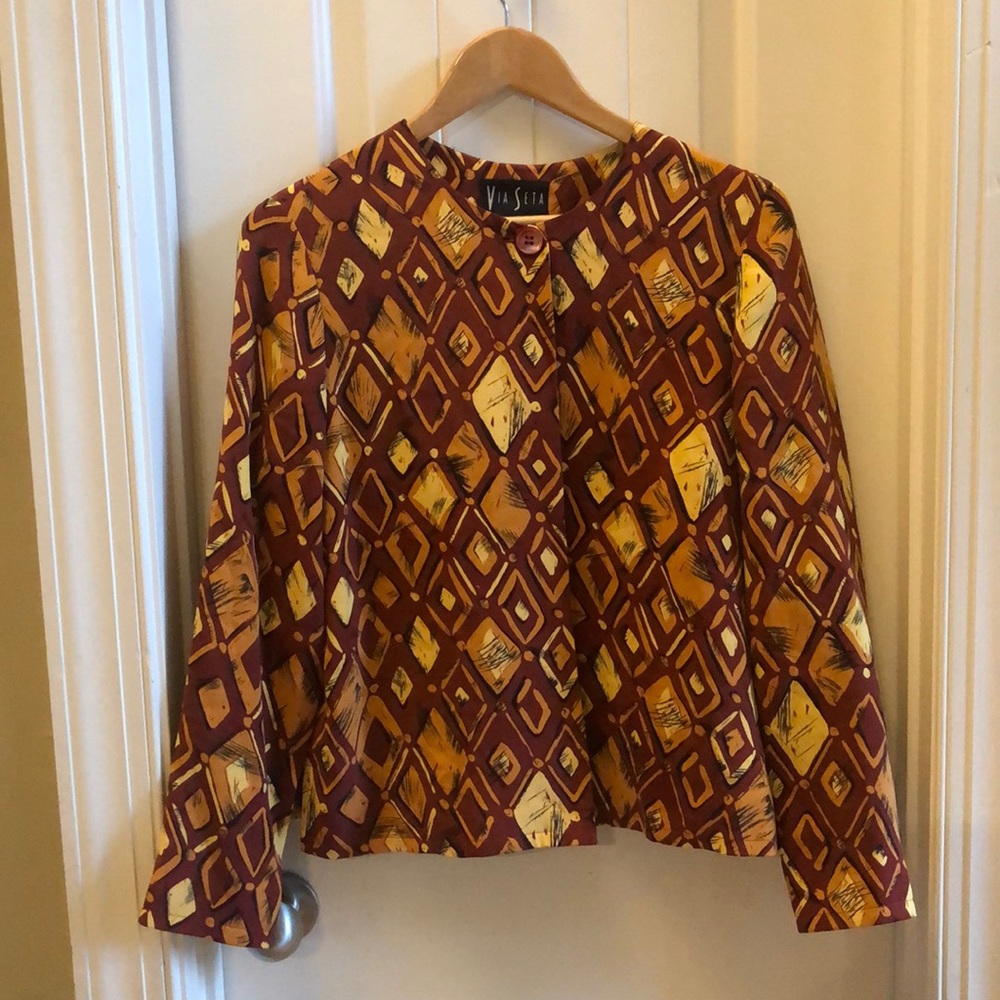 Via Sets Studio Silk jacket